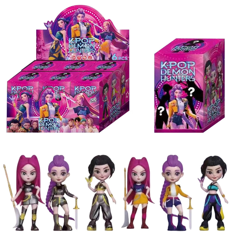 Blind Box (6pzs) K-Pop figuras secretas demon Hunters Guerreras Kpop munecas