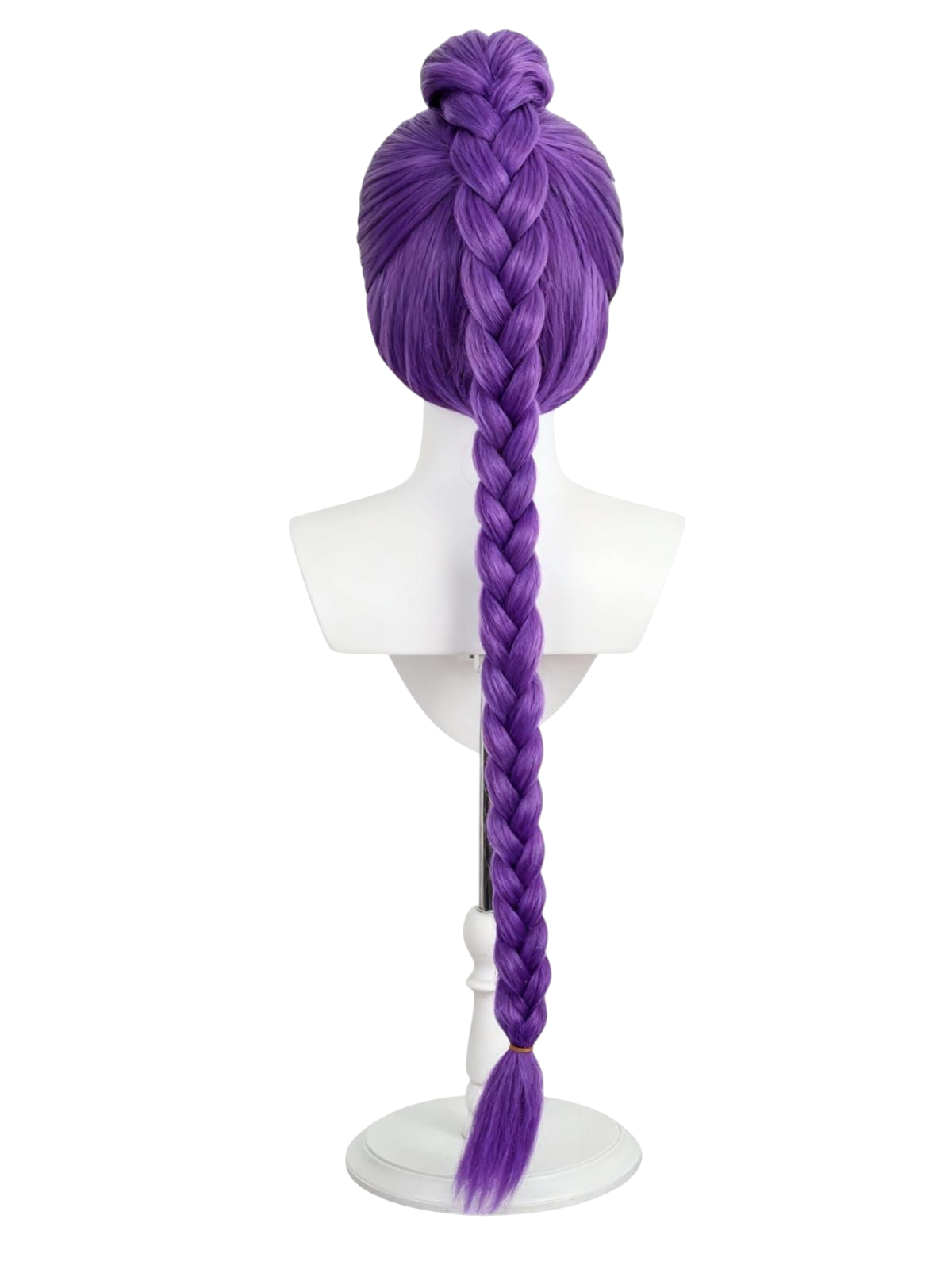 Peluca K-Pop Morada trenza Rumi cosplay fanmade