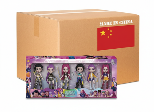 Muñecas de Guerreras K-pop 6 piezas en Blíster, Caja Máster de Mayoreo 50set 300pzs para México