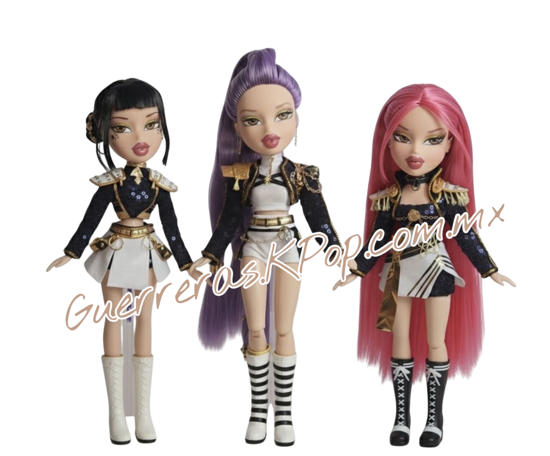 Muñecas KPop Set de 3 completo Golden Huntrix Guerreras Kpop Mejor que Mattel Y Bratz, versión Fanmade